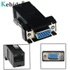 Kebidu RJ45 to VGA Extender Male to LAN CAT5e CAT6 RJ45 Network Ethernet Cable Female Adapter Computer Extra Switch Converter ► Photo 3/6