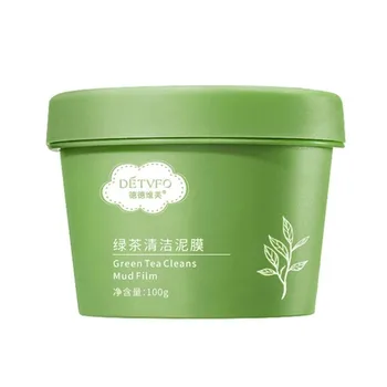 

100g Green Tea Mud Film Vive Blackhead Removing Acne Cleaning Mask Pore Constricting Green Tea Mud Film