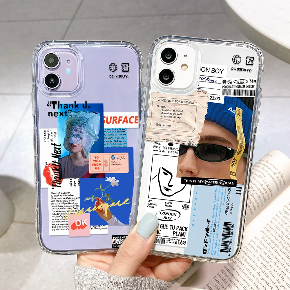 Чехол для iPhone 13 Pro силиконовые чехлы iphone 11 12 Max Mini 6 6S 7 8 Plus SE 2020 X XS XR прозрачные