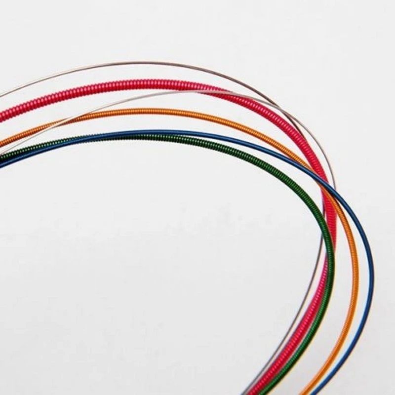 2set(1set=6pcs ) Rainbow Colorful Color Strings Set For Acoustic Guitar
