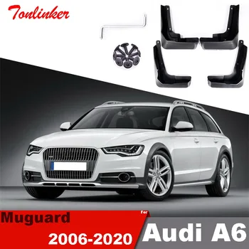 

Tonlinker For Audi A6 C5 C6 C7 C8 2020 Mudflap Fender Mudguard Car styling 4 PCS ABS Plastic Mudflaps Flap Splash Accessories