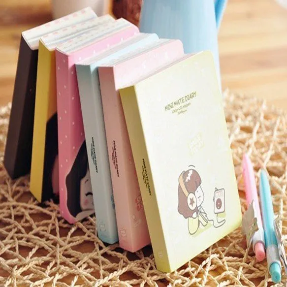 

1pcs/lot 142*105mm New Cute Lovely Girl Mini Diary Book/Paper Notebook/Notepad/Colorful Inner Pages/Fashion Gifts