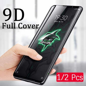Перейти на Алиэкспресс и купить 2 шт. для Blackshark 3 Pro защита экрана закалённое стекло для Black Shark 3 Полное покрытие 9D стекло для экрана