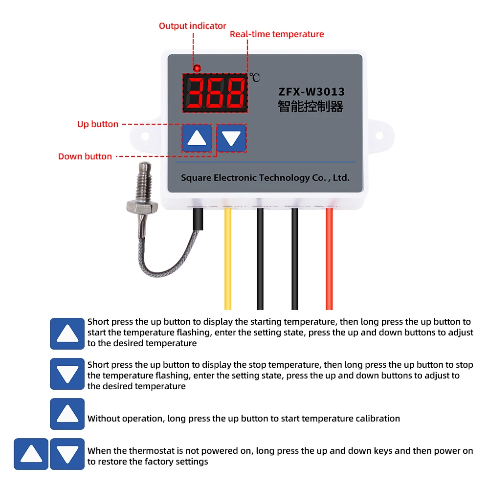 ZFX-W3013 K-type Thermocouple High Temperature AC 220V