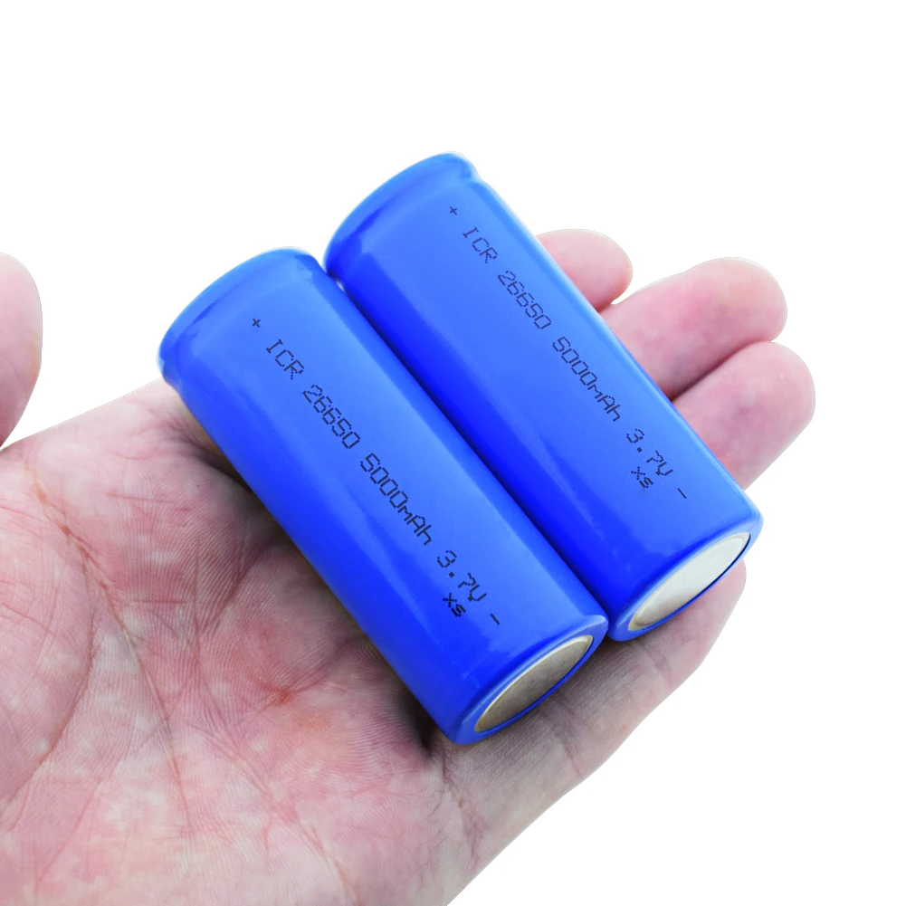 2 PCS Postuman 3,7 V 5000mAh 26650 аккумулятор с печатной платой для налобного фонаря, фонарь, Оригинальная Аккумуляторная батарея, литий-ионные аккумуляторы - Цвет: 2 PCS