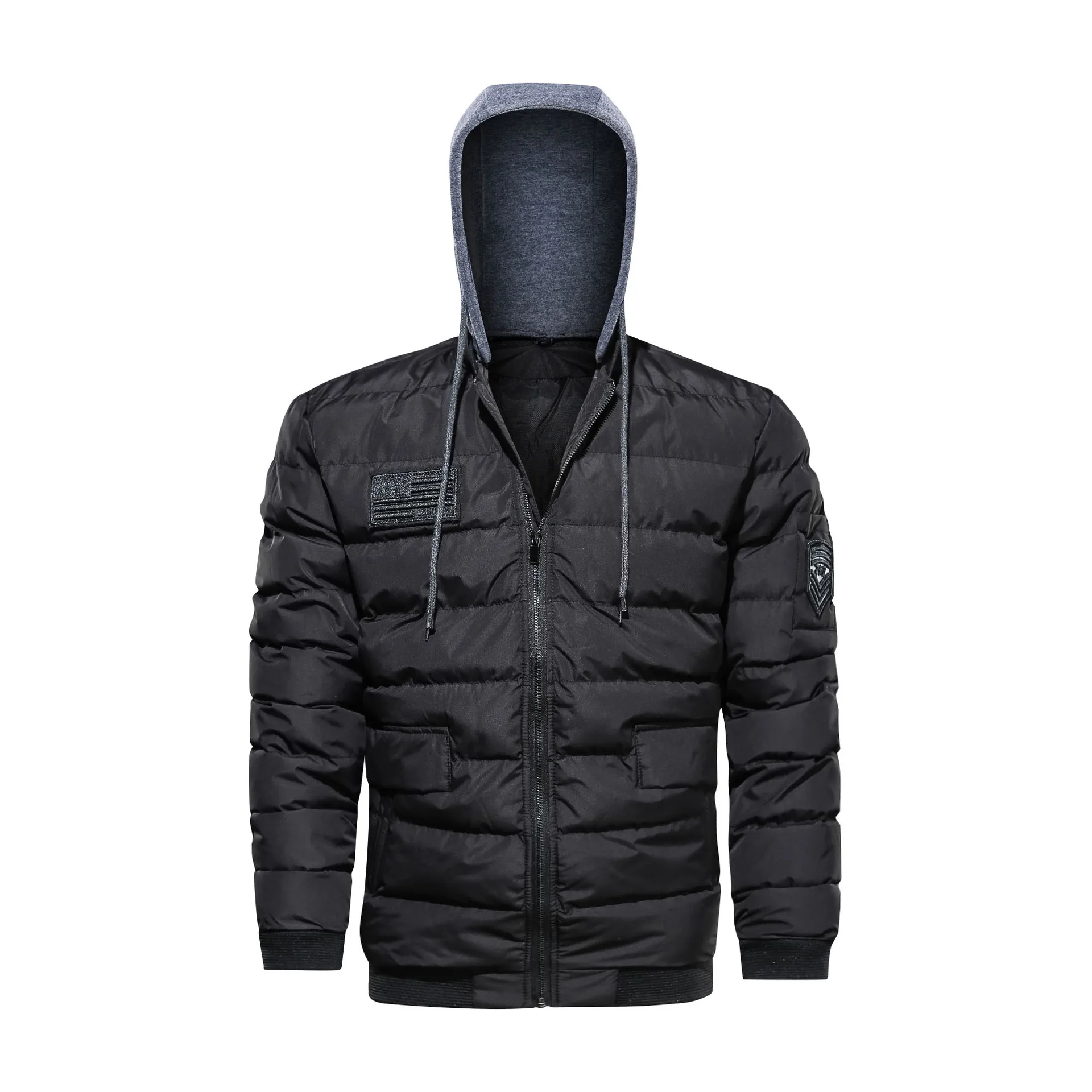 Зимняя куртка с капюшоном для мужчин брендовая модная ветрозащитная стеганая куртка армейские военные тактические пальто парки Плюс Размер M-5XL