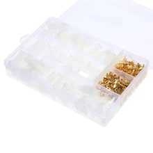 Total 380PCS/Box 40 Sets Motorcycle Car Auto Electrical 2.8mm 2/3/4/6 Pin Wire Terminal Connectors with Storage Box