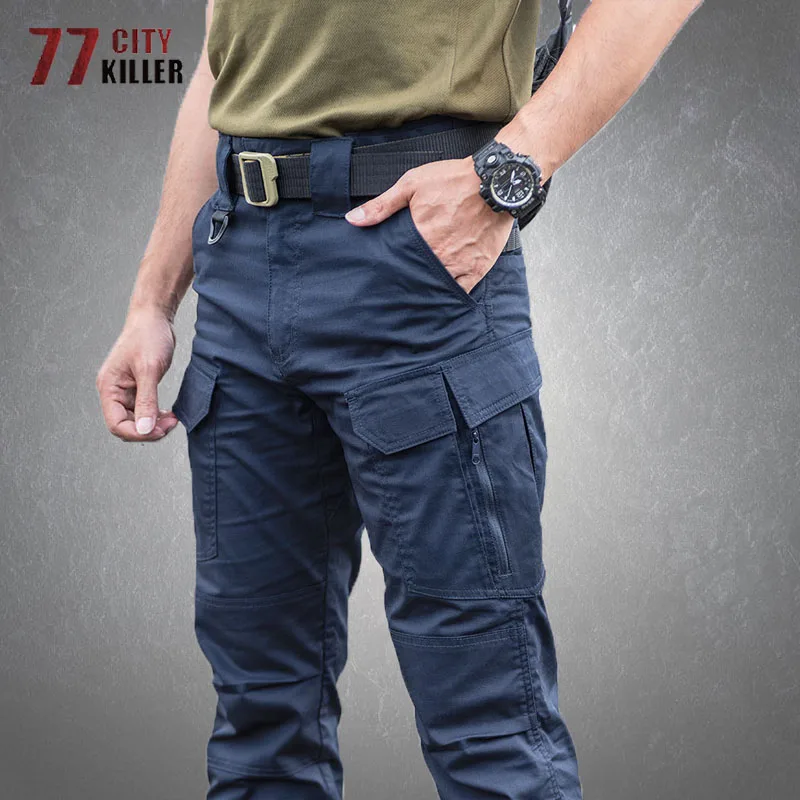 keepmore Pantaloni da Uomo Multitasche Pantaloni da Combattimento Militari  allaperto dal Fit Rilassato Senza Cintura Pantaloni Sport e tempo libero  berjaya.edu.my