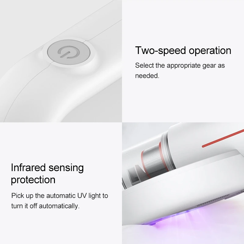 Оригинальный беспроводной пылесос Xiaomi Deerma с контроллером клещей Acarus