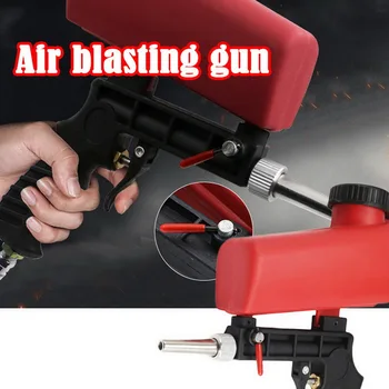 

1pc Sand Gravity Sandblasting Gun 90psi Pneumatic Sand Blasting Set Portable Anti Rust Protection tool New