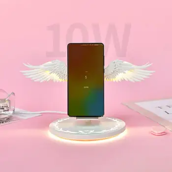

Qi Wireless Charge Dock 10W Angel Wings 3.0 Fast Charger Type C For iPhone X XR 8 Plus Smasung S9 S10 Plus For Huawei P30 Xiaomi
