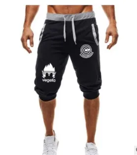 Летние мужские свободные повседневные шорты штаны для бега бодибилдинга шорты Мужская спортивная одежда Dragon Ball Goku короткие брюки эластичная одежда большого размера талии