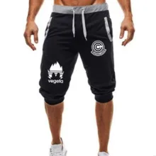 Летние мужские свободные повседневные шорты штаны для бега бодибилдинга шорты Мужская спортивная одежда Dragon Ball Goku короткие брюки эластичная одежда большого размера талии