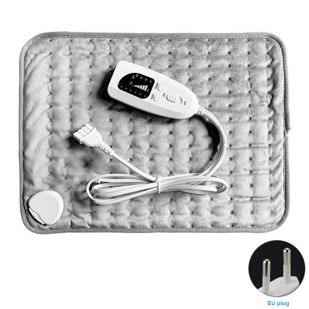 40x30cm Physiotherapy Adjustable Temperature Electric Blanket Pain Relief Winter Pad Heating Abdomen With LED Indicator Timing | Дом и сад