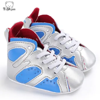 

First Walkers Leather Baby Shoes Silver Soft Sole Infant Toddler Sneakers Baby Slip On Shoes Cute 1 Year Old Shoes For Boy Girl
