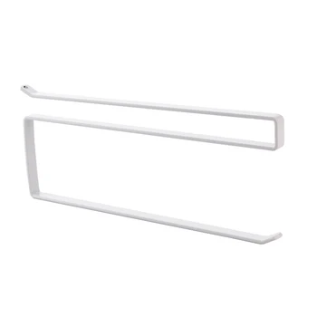 

HTHL-Home Kitchen Free Punch Paper Towel Rack with Paper Holder Rag Roll Paper Storage Rack Toilet Bathroom Towel Rack Hanger