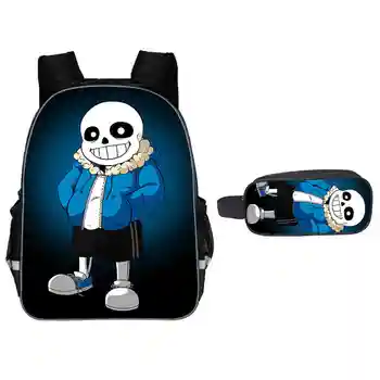 

16 Inch Undertale Backpack for Teenage Girls Boys Book Bag Mochila Travel Bag Undertale Children School Backpacks mochilaS