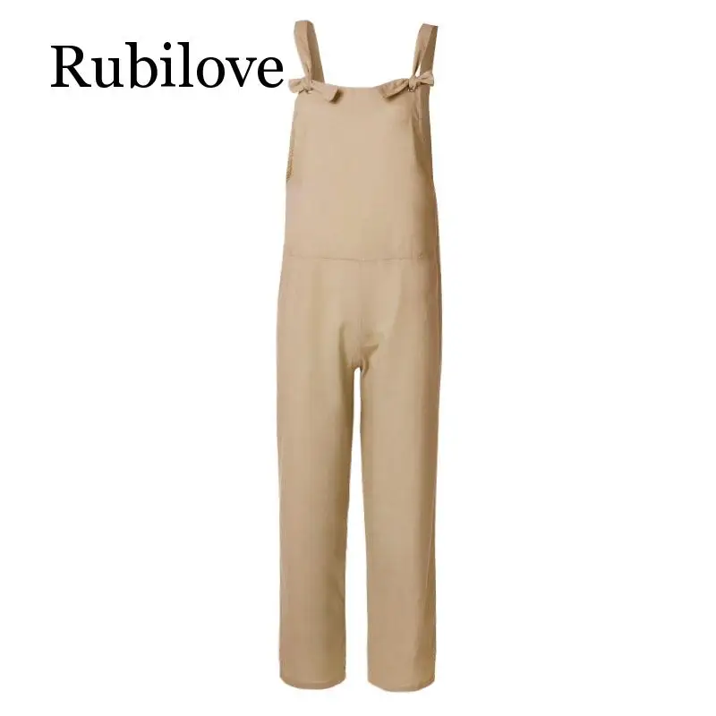 

Rubilove Plus Size Overalls Womens Jumpsuits 2019 Backless Rompers Playsuit Female Harem Pants 5XL