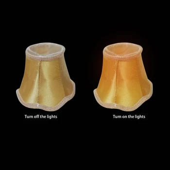 

Fabric Lampshade Modern Table Wall Lamp Cover E14 Lampshade Ripple Lamp Shades Chandelier Ceilling Light Lamp