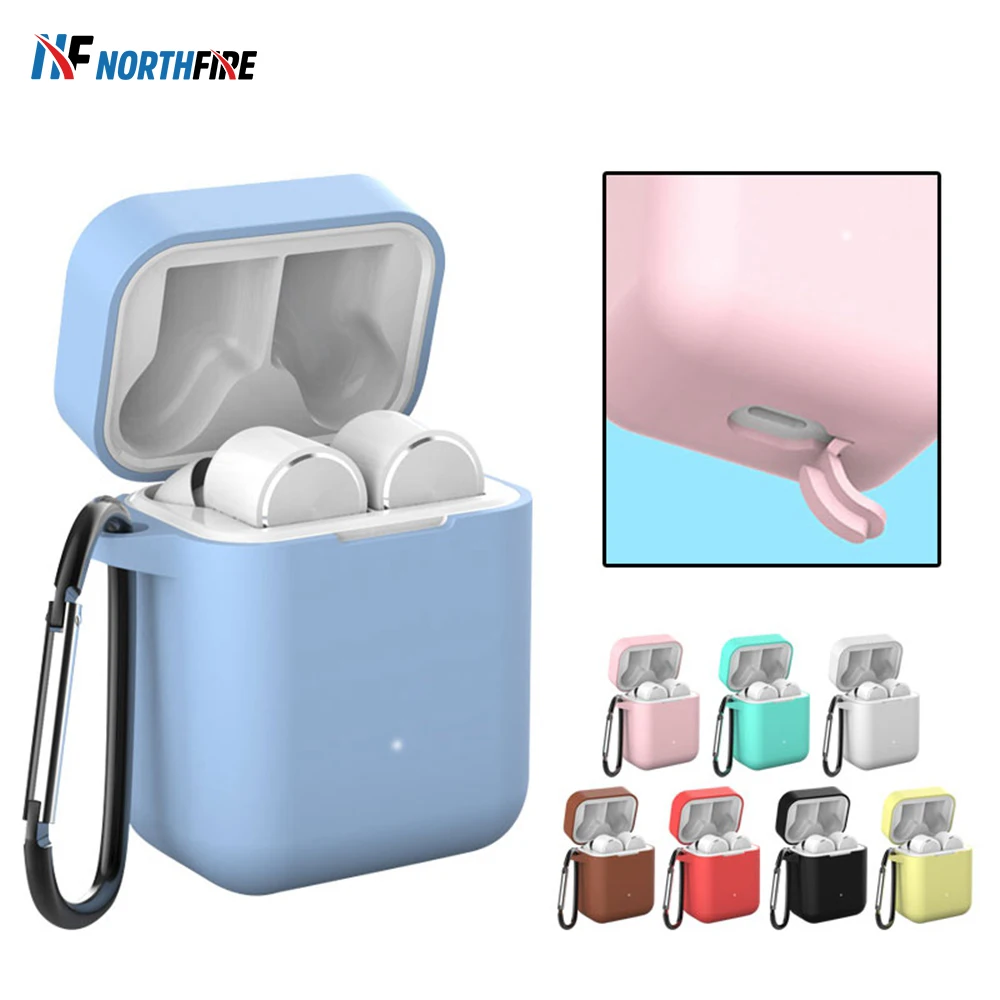 Силиконовый чехол для наушников Xiaomi Airdots Pro Мягкий защитный Mi Air TWS беспроводных