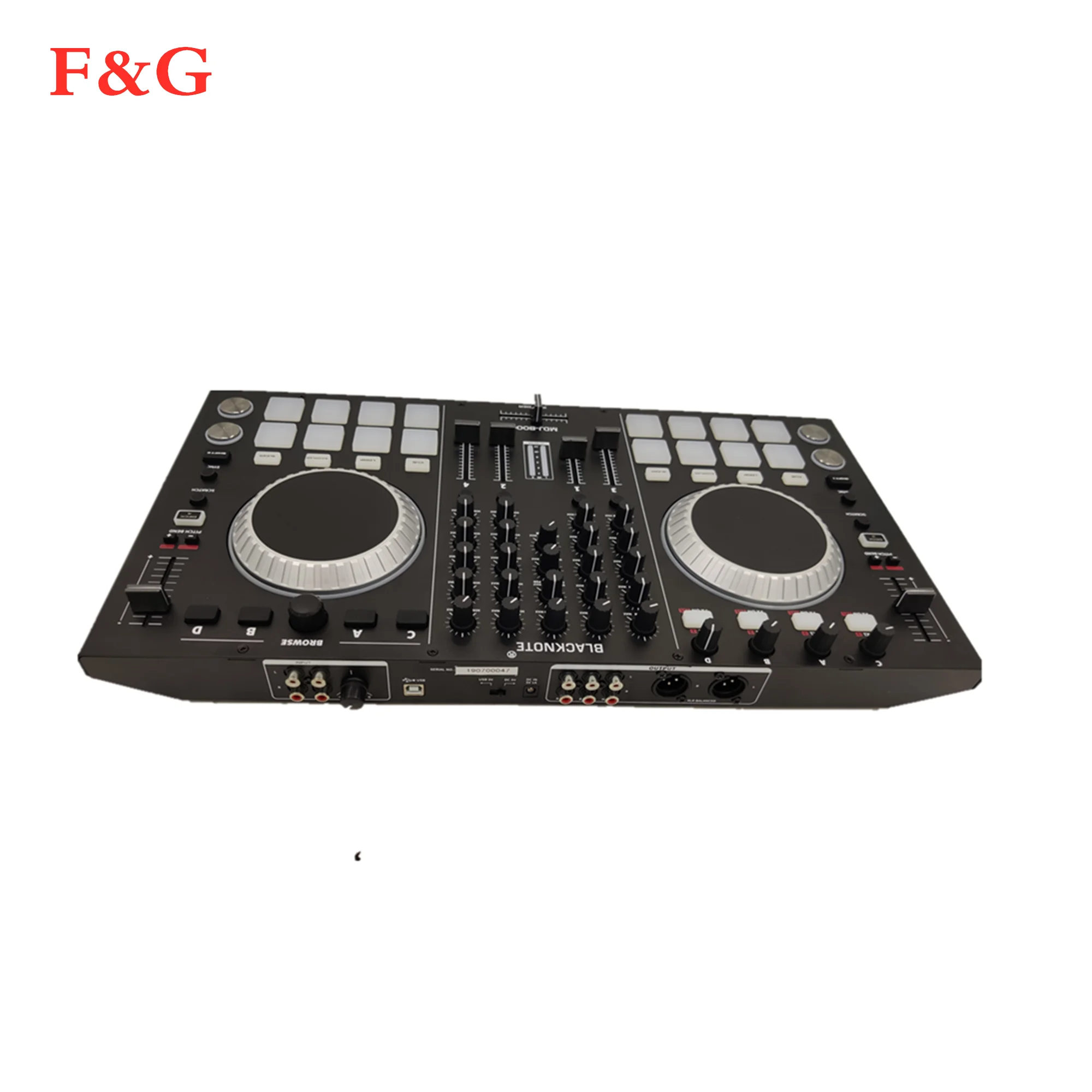 Контроллер BLACKNOTE DJ MIDI para reproductores de audio de consola mezcladora de sonido mesa de mezclas dj. DJ Mezc