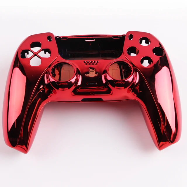 Minithink Gamepad Cover for PS5 Front Middle Controller Replacement Decorative Shell for Playstation 5 Games Accessories Red