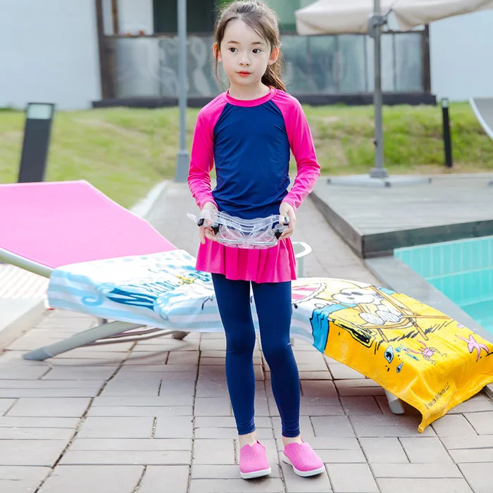 

2017 New Style Bathing Suit Cute Children Split Skirt-Tour Bathing Suit Big Boy Sun-resistant Bathing Suit