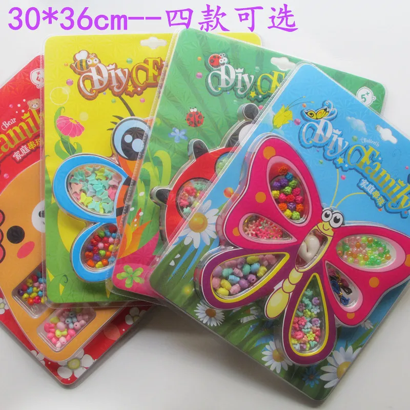 

Family Beaded Bracelet Children Fun Beaded Bracelet DIY Educational Toy Early Childhood Cognitive Bracelets Necklace