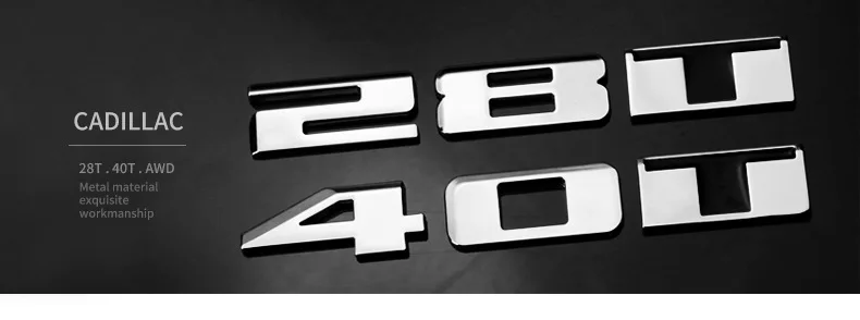 Только Автомобильный логотип Cadillac XT5 Atsl CT6 модифицированный шлейф тег 28T 40T Логотип AWD эмиссионные наклейки