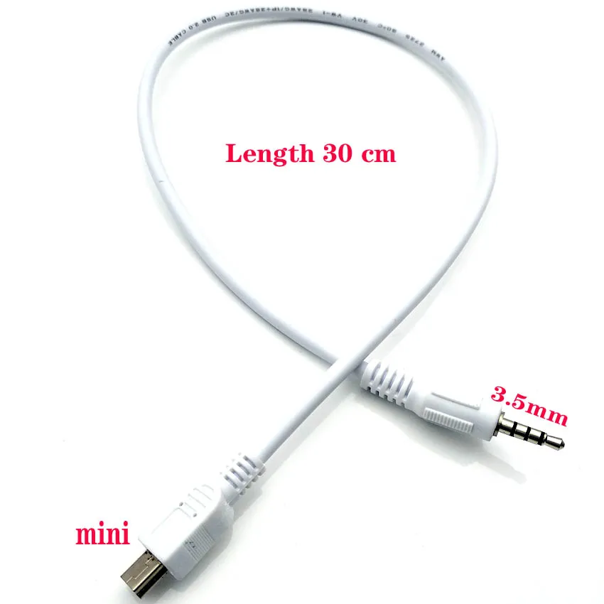 1PCS Микро-usb мини-usb разъем для 3,5 мм наушники гарнитура наушники адаптер аудио кабель Шнур - Цвет: 1PCS