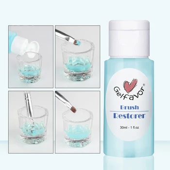 

Nail Polish 30ml UV Gel Clear Acrylic Varnish and Liquid Cleansing Brush for Nail Art Powder Resurrection Nail Cleaner TSLM1