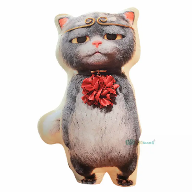 65 см кунг-фу кошка мягкие игрушки в виде животных с плюшевой набивкой игрушки подушки банбокитти диван спинка заднего сиденья детские игрушки подарки на день рождения