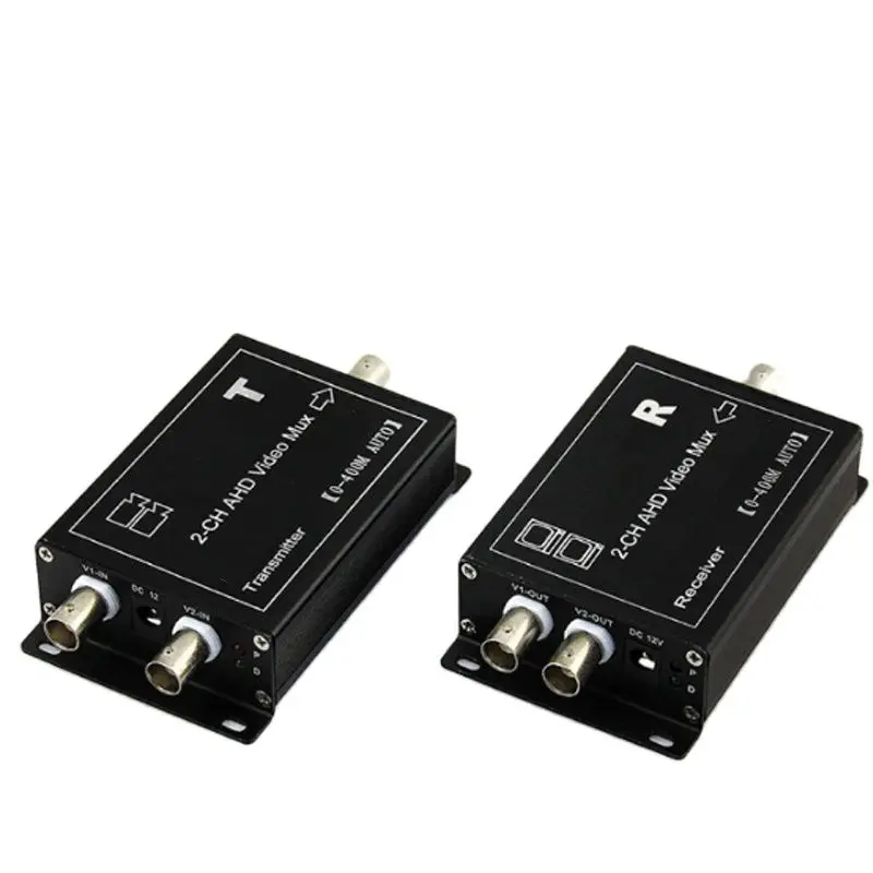 CCTV Camera AHD Multiplexer 2 Channel AHD Coaxial Video Transceiver