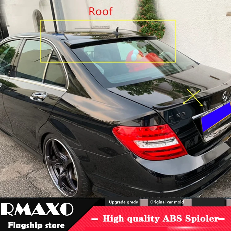 Спойлер на крышу для Benz C-class W204 2008-2014 высококачественный задний спойлер из