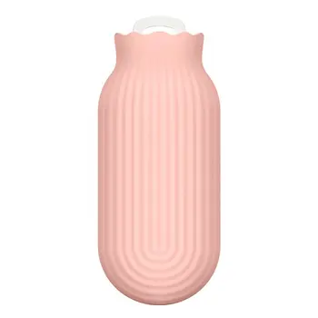 

Silicone Water Injection Hot Water Bottle Hand Warmers Creative Section Warm Palace Microwave Heating