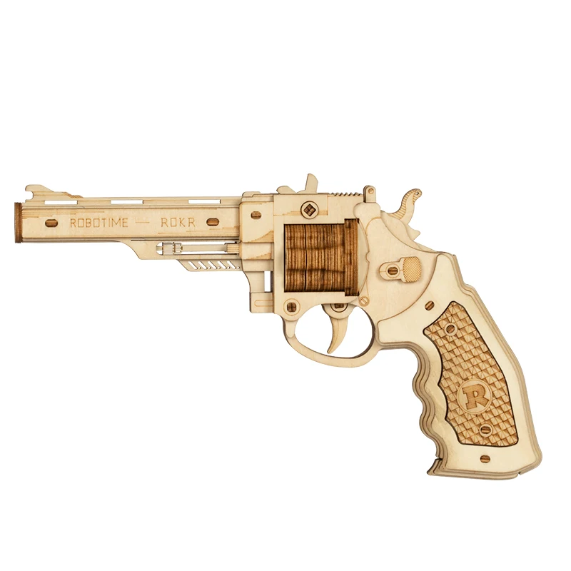 Robotime 3D Wooden Puzzle Rubber Band Guns Justice Guard Toy Corsac M60 For Teens Funny Outdoors Game Shooter Gifts LQ401|Puzzles| - AliExpress