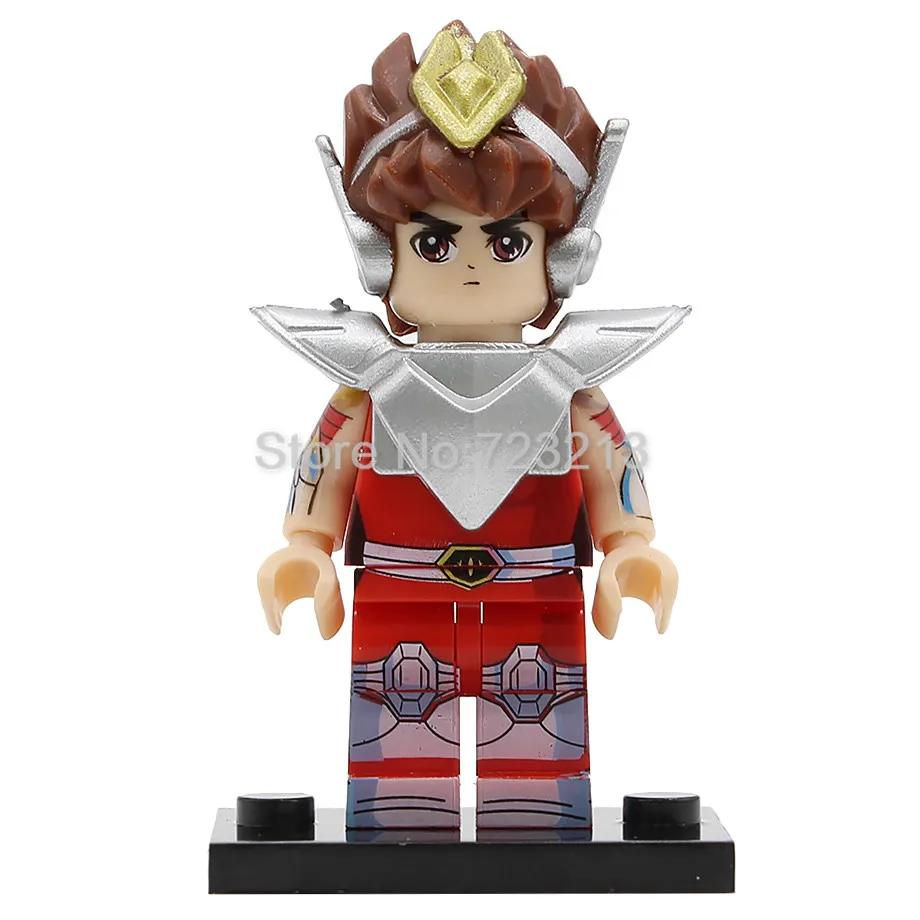 Один Бронзовый Saint Seiya Athena рисунок Saori Kido ИККИ Hyoga избегать классический мультфильм строительных блоков в форме миньона Джорджа из мультфильма "модели Кирпичи Игрушки
