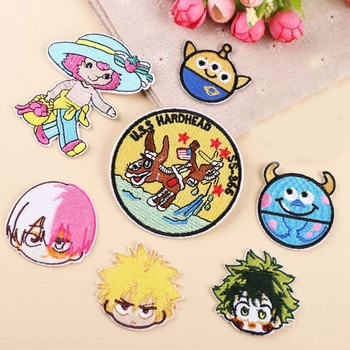 

Hot Sale Cartoon Patches Mouse Movie Stars Patch Iron Patches Clothing Child clothes donkey Badge Ironing Stickers