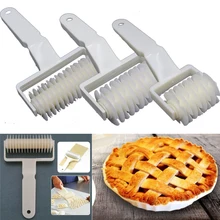 S/L тесто роликовый нож пирог пицца печенья резак Кондитерские пластиковые жаропрочные Инструменты для выпечки тиснение тесто ролик решетчатый резец ремесло