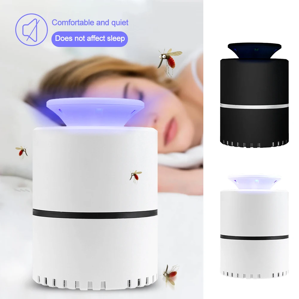 

New ABS LED Mosquito Killer Lamp Black/White USB Lamp Photocatalyst Pega Mosquito Trap Light Pest Insect Repellent For Home