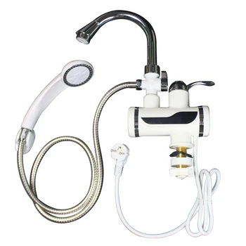 

Instant Tankless Electric Hot Water Heater Faucet Kitchen Instant Heating Tap EU plug 3000W Temperature Display