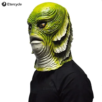 

Monster Latex Fish monster Mask Creature from the Black Lagoon Cosplay Merman Props Adult Halloween Masks