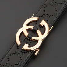 High Quanlity Belt Men's Leather Pure Cowhide First Layer Cowhide Automatic Buckle Belt Youth New All-Match Fashion Pant Belt