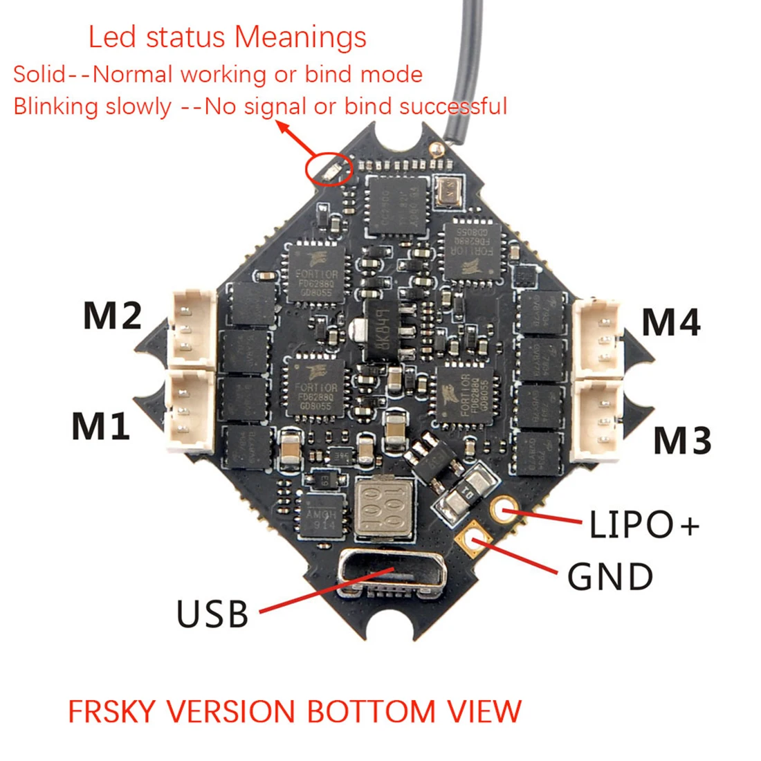 Happymodel F4 PRO V3.0 Контроллер полета Blheli_S 10A 2-4S бесщеточный ESC для Frsky Flysky приемник для Cinecan 4K Дрон