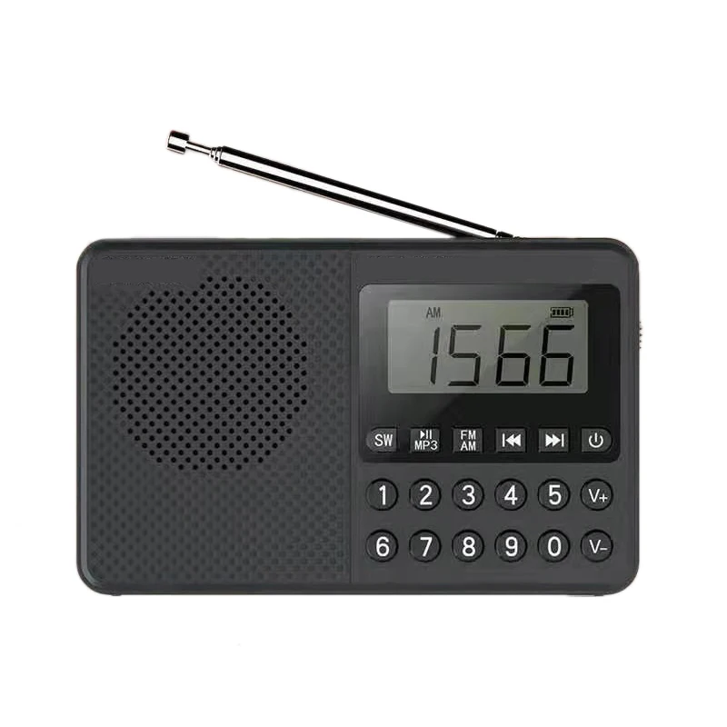 Портативный FM/AM/SW радио медиа динамик MP3 музыкальный плеер Поддержка tf карты с