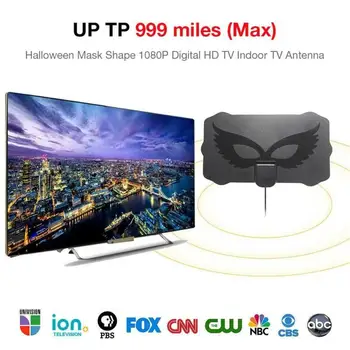 

Digital TV Antenna 980 Miles Signal Booster Amplifier HDTV Indoor USB Thin 12ft