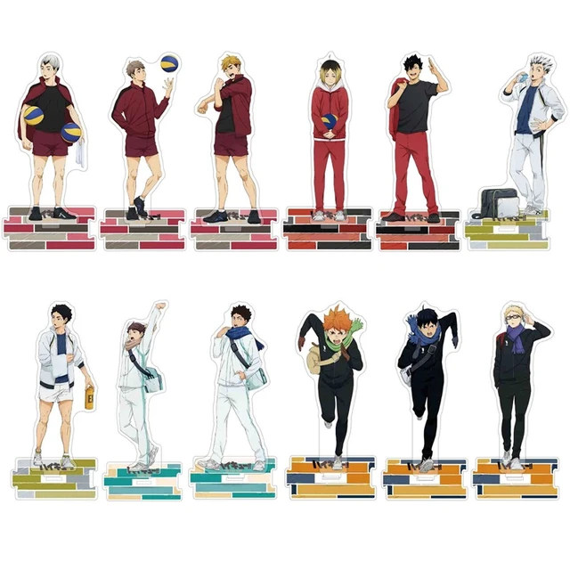 Anime Haikyuu!! Acrylic Stand Shoyo Hinata Volleyball Boys Figures Model  Desktop Plate Standing Signs Model Decor Collection - AliExpress