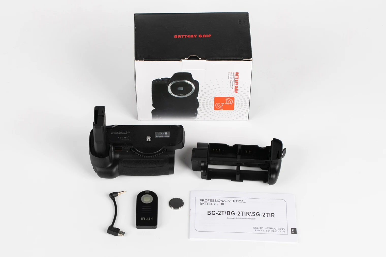 

Для Nikon D5500/D5600 вертикальный батарейный блок с функцией IR