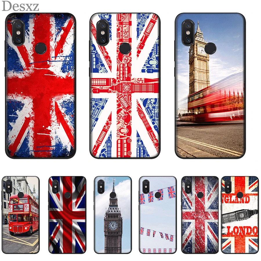 

Mobile Phone Case Silicone For Xiaomi Redmi GO 7 7A S2 K20 4A 4X 5A 5 6 6A Pro Cover Union Jack British Flag Shell