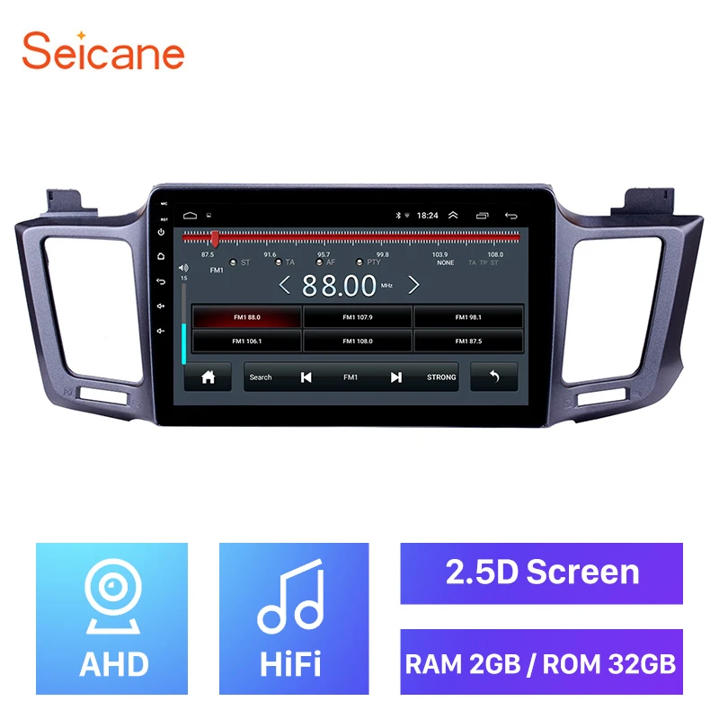 Seicane Android 8,1 2GB ram автомобильный радиоприемник с навигацией GPS мультимедийный плеер для 2013 Toyota RAV4 Поддержка камеры заднего вида